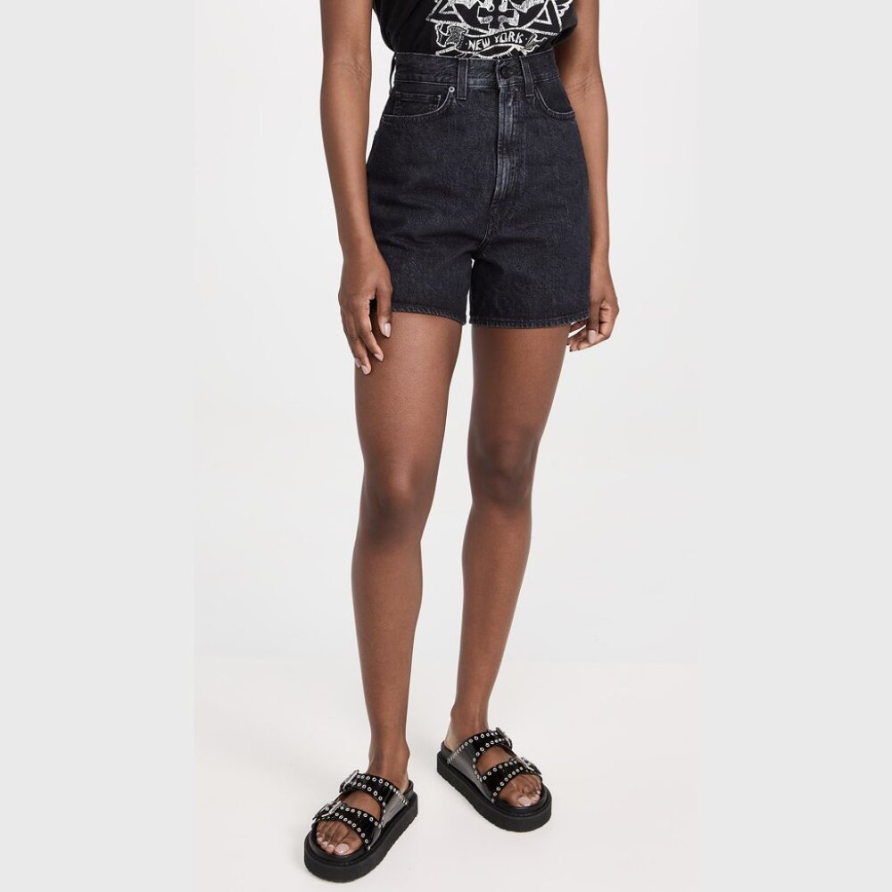 Made in Tomboy Aisha Shorts Black Denim Jean Shopbop